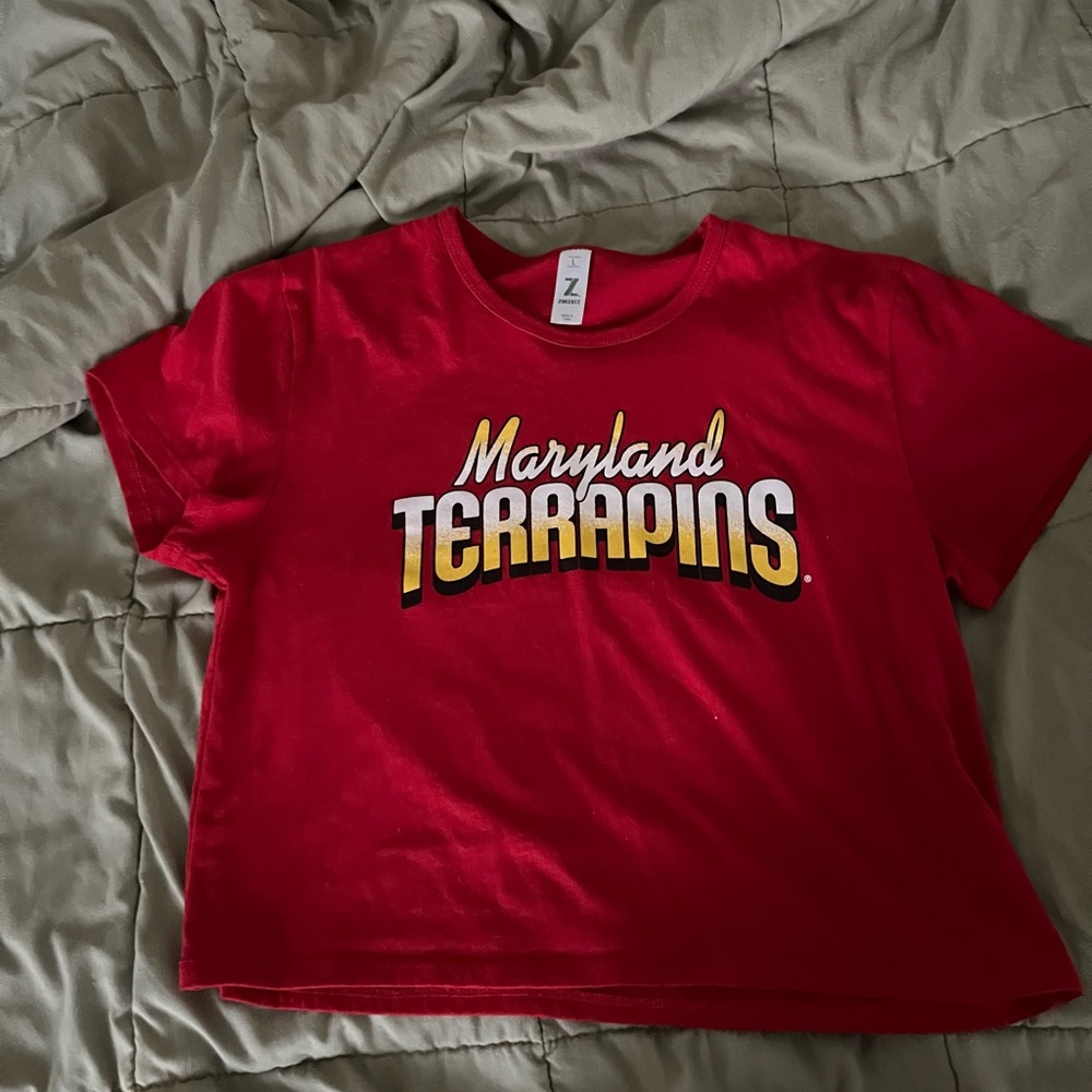 Maryland Terrapins Red Crop Top